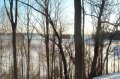 Mary Lake view through the trees